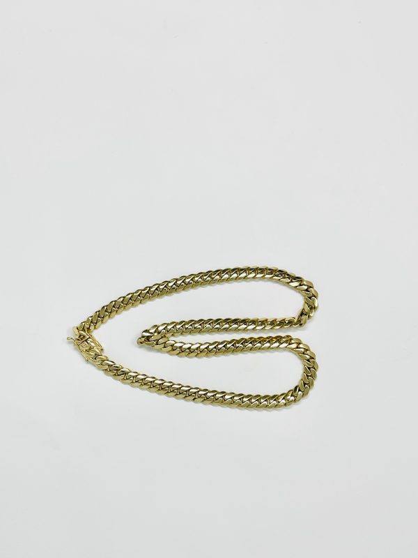 10K 14mm Solid Miami Cuban Chain Online Sale