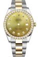 [Customizable] Pre-Owned Rolex Datejust 41mm Two Tone Diamond Bezel 3 Carat on Sale