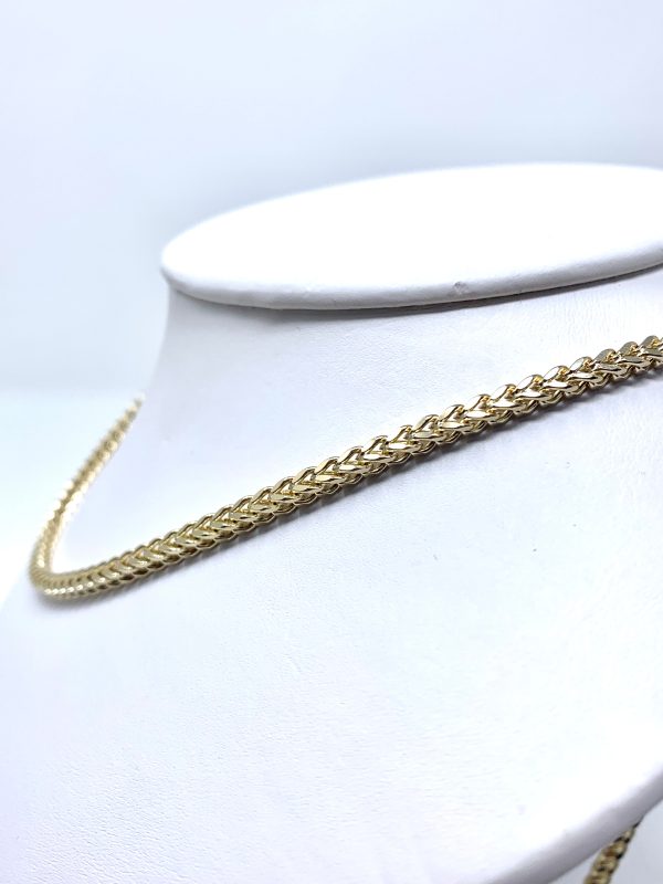 14K 3mm Semi-Solid Franco Chain Hot on Sale