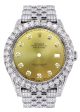 [Customizable] Pre-Owned Iced Out Rolex Datejust 36mm Stainless Steel 11 Carat For Cheap