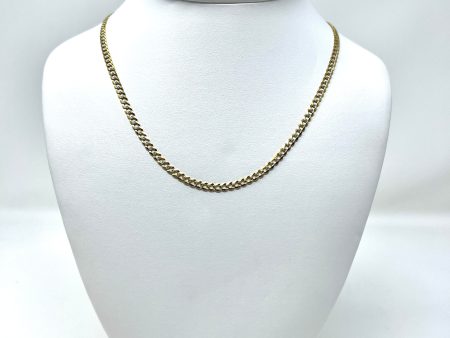 10K 5.5mm Diamond Cut Solid Curb Chain on Sale