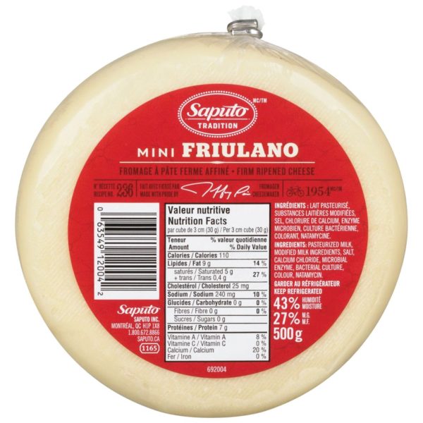 Mini Friulano Cheese Sale