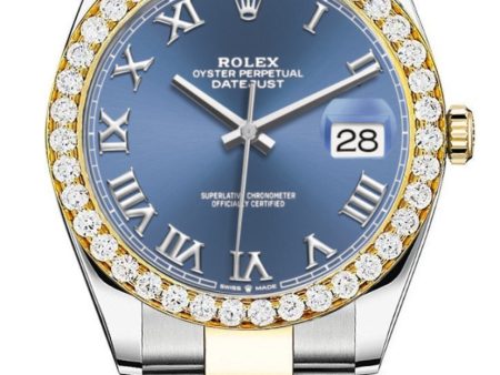 [Customizable] Pre-Owned Rolex Datejust 41mm Two Tone Diamond Bezel 5 Carat Supply