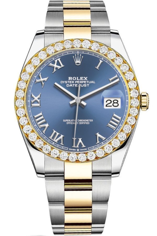 [Customizable] Pre-Owned Rolex Datejust 41mm Two Tone Diamond Bezel 5 Carat Supply