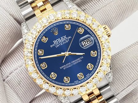 [CUSTOMIAZBLE] LADIES ROLEX 26MM TWO-TONE PRE-OWNED DIAMOND BEZEL 3CT Cheap