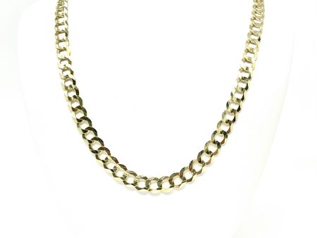 10K 12mm Diamond Cut Solid Curb Chain Sale