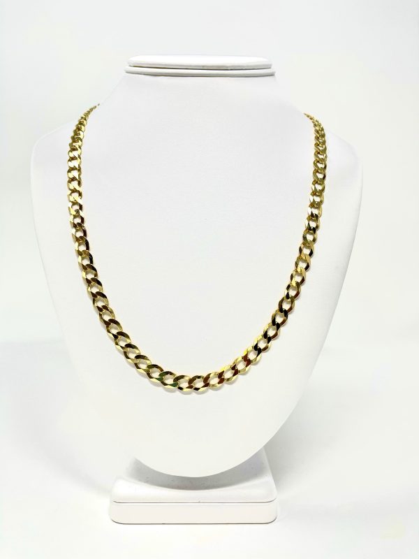 14K 11mm Solid Curb Chain Online now