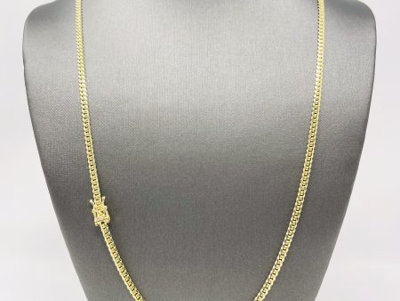 14K 3mm Solid Miami Cuban Chain Supply