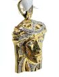 10K 0.19CT Yellow Gold Jesus Pendant Charm Online Sale