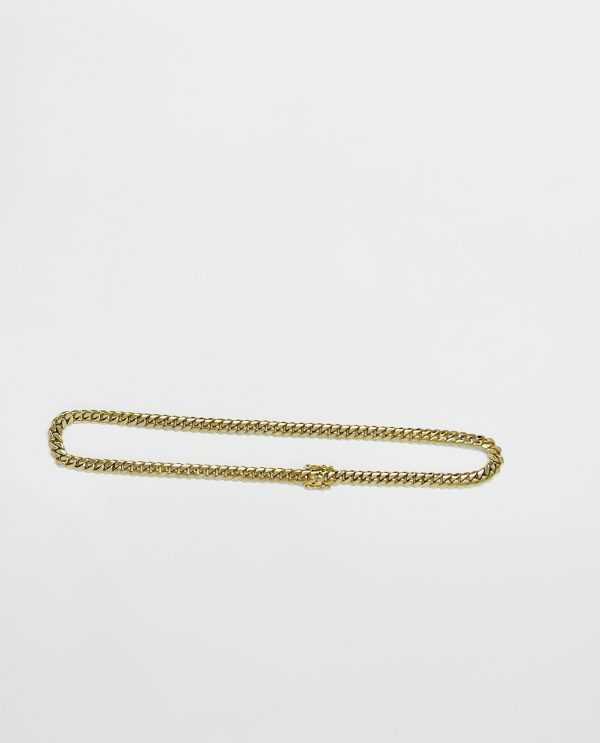 14K 8mm Solid Miami Cuban Chain on Sale