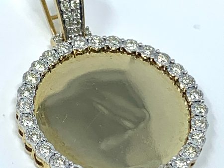 10K 0.75CT Yellow Gold Memory Pendant Charm Supply