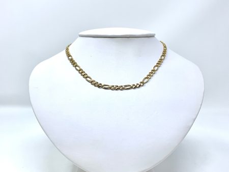 10K 5.5mm Solid Figaro Chain Hot on Sale