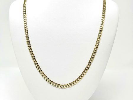 14K 4.5mm Semi-Solid Curb Chain Discount