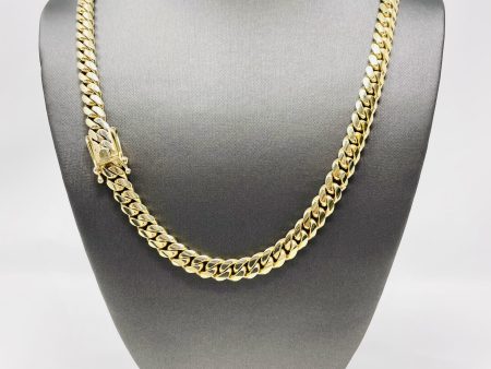 10K 10mm Solid Miami Cuban Chain on Sale