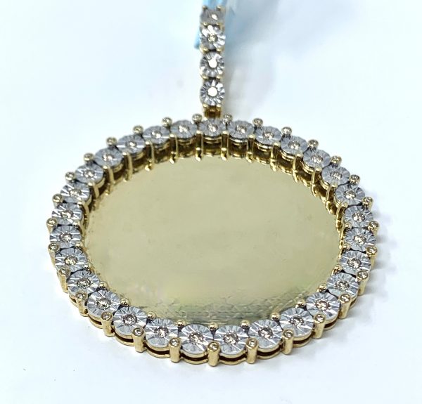 10K 0.86CT Gold Memory Pendant Charm Sale