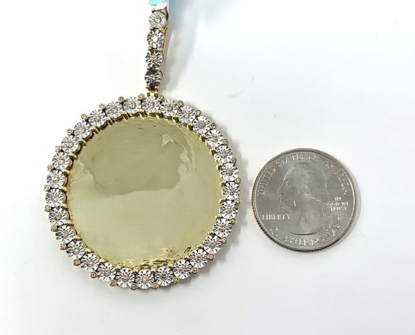 10K 0.86CT Gold Memory Pendant Charm Sale