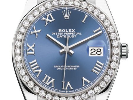 [Customizable] Pre-Owned Rolex Datejust 41mm Stainless Steel Diamond Bezel 5 Carat Sale