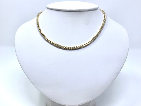 14K 3mm Semi-Solid Franco Chain Hot on Sale