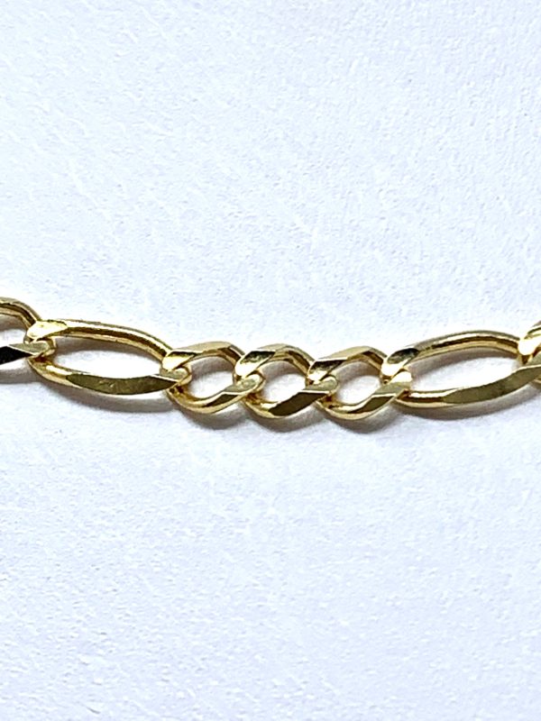 14K 5mm Semi-Solid Figaro Chain Discount