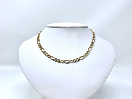 14K 6.5mm Semi-Solid Figaro Chain Online