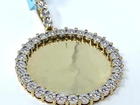 10K 0.86CT Gold Memory Pendant Charm Sale