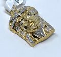 10K 0.19CT Yellow Gold Jesus Pendant Charm Online Sale