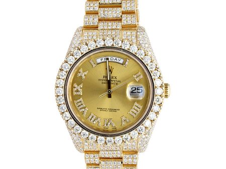 [Customizable] Pre-Owned Iced Out Rolex Day-Date Presidential 36mm For Sale