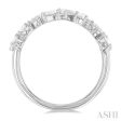 1 1 10 ctw Mixed Shape Diamond Fashion Ring in 14K White Gold Cheap