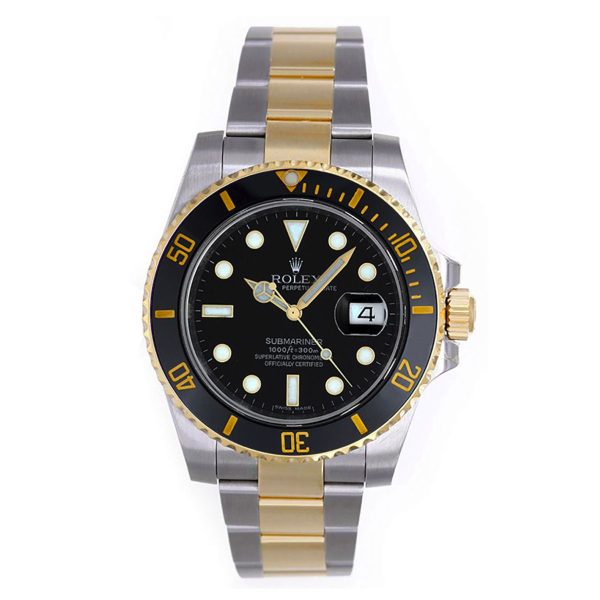 [CUSTOMIZABLE] PRE-OWNED ROLEX 40MM TWO-TONE SUBMARINER For Sale