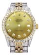 [Customizable] Pre-Owned Iced Out Rolex Datejust 36mm Two Tone 11 Carat Online Hot Sale