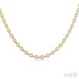 1 1 4 ctw Bezel Set Round Cut Diamond Tennis Necklace in 14K Yellow Gold on Sale