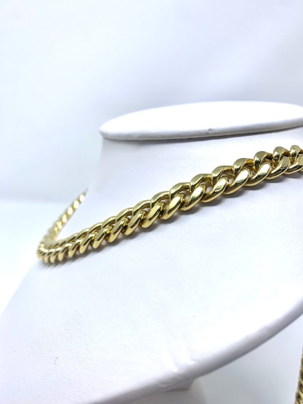 10K 11mm Semi-Solid Miami Cuban Chain Online Sale