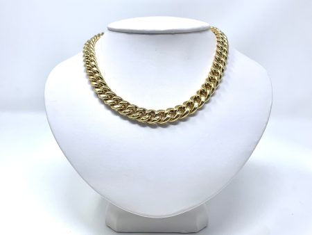 14K 13mm Semi-Solid Miami Cuban Chain For Sale