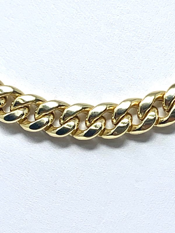 14K 8.5mm Semi-Solid Miami Cuban Chain For Cheap