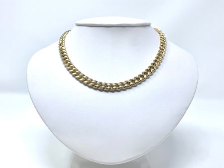 14K 5mm Semi-Solid Miami Cuban Chain Cheap