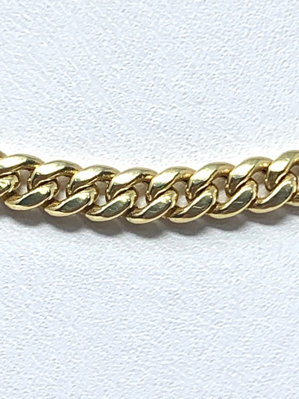 14K 3.5mm Semi-Solid Miami Cuban Chain For Sale