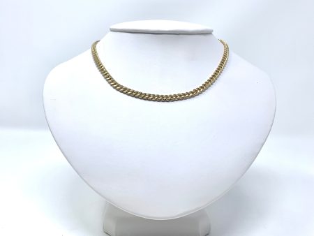 14K 3.5mm Semi-Solid Miami Cuban Chain For Sale