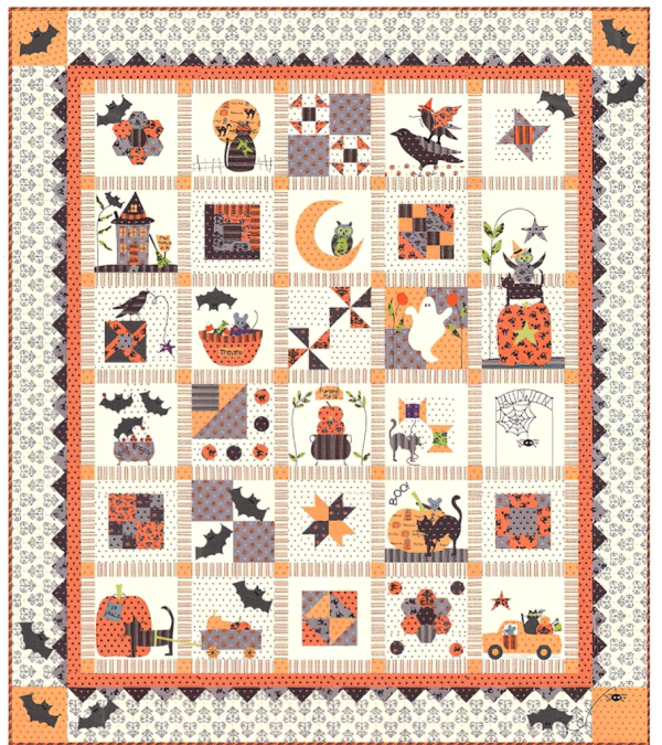 Spooky Halloween Quilt - Complete Pattern Cheap