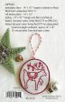 Jolly & Bright Redwork Ornaments Pattern Supply